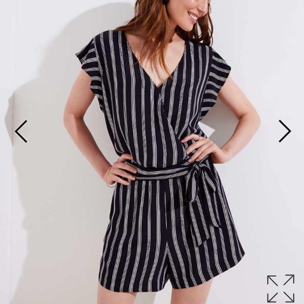 LOFT Striped Romper